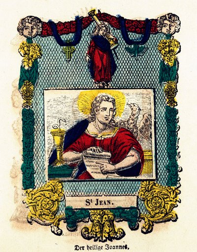 Image pieuse : Saint Jean. Gravure du XIXe siècle, Collection privée - Anonymous Anonymous