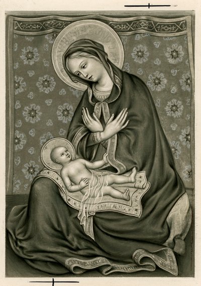 Image pieuse : La Vierge et Jésus - Anonymous Anonymous
