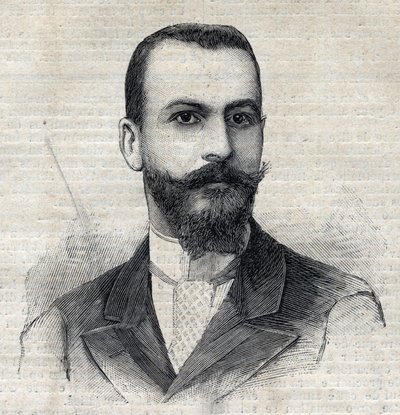 Portrait de Casimir Maistre (1867-1957), explorateur français en Afrique. Gravure dans "Le Petit Parisien" - Anonymous Anonymous