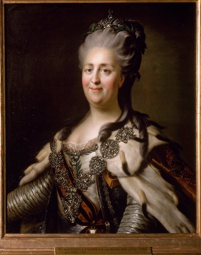 Portrait de Catherine II de Russie (Catherine la Grande) - Anonymous Anonymous