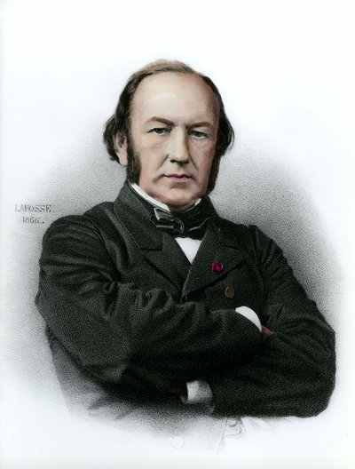 Portrait de Claude Bernard (1813 - 1878) physiologiste français - Anonymous Anonymous