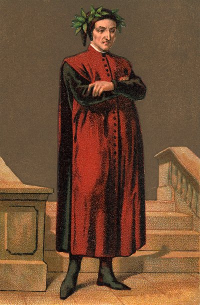 Portrait de DANTE ALIGHIERI (1265-1321), poète italien. - Anonymous Anonymous