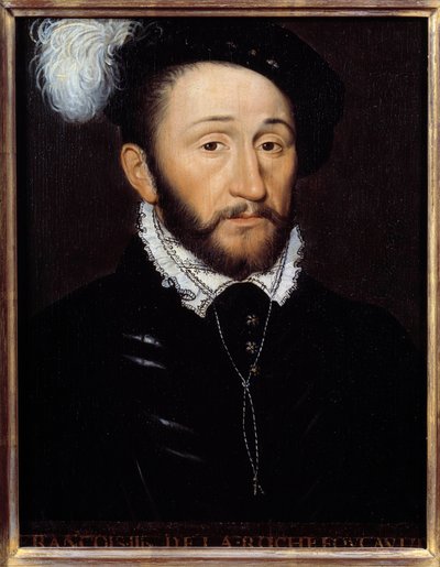 Portrait de François III de la Rochefoucauld, gouverneur de Champagne (d. 1572) - Anonymous Anonymous