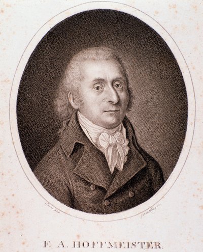 Portrait de Franz Anton Hoffmeister (gravure) - Anonymous Anonymous