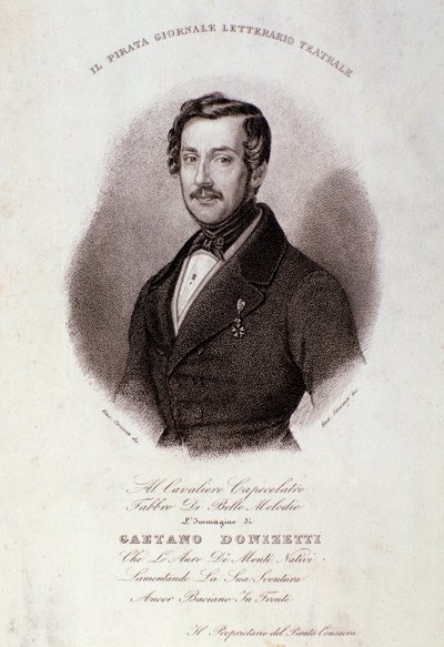 Portrait de Gaetano Donizetti (gravure) - Anonymous Anonymous