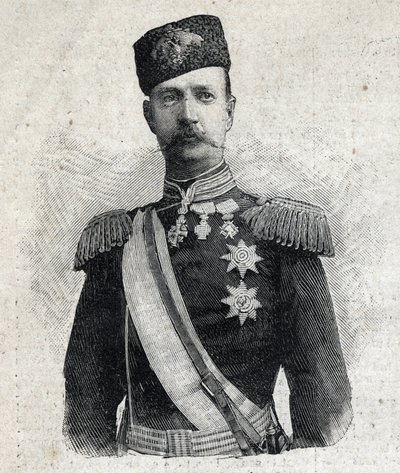 Portrait de Georges Ier, roi de Grèce (1845-1913). Gravure dans "Le Petit Parisien" - Anonymous Anonymous
