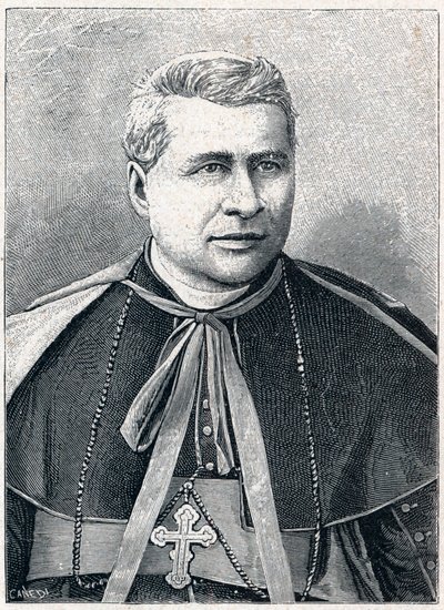 Portrait de Giovanni Simeoni (1816-1892), cardinal italien. Gravure dans « Les Missions Catholiques au XIXème Siècle » par Louis-Eugène Louvet. Collection privée. - Anonymous Anonymous