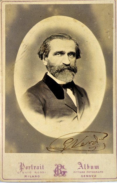 Portrait de Giuseppe Verdi (1813-1901), compositeur italien. vers 1850. Collection privée. Milan - Anonymous Anonymous