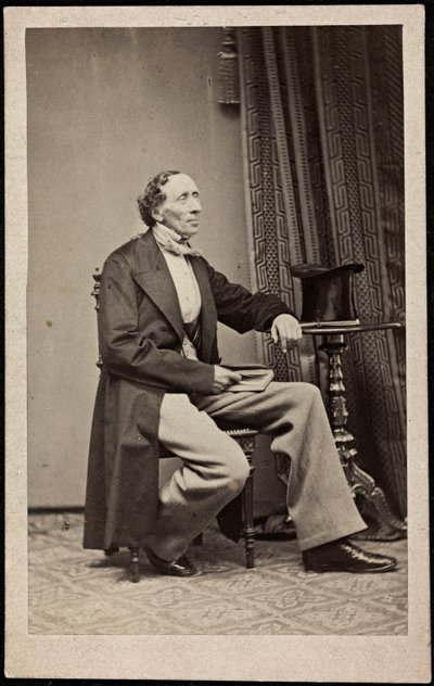 Portrait de Hans Christian Andersen (1805-1875), Anonyme. Photographie, vers 1865. Collection privée - Anonymous Anonymous