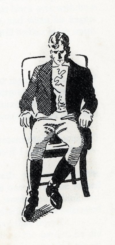Portrait de Heathcliff, personnage du roman "Les Hauts de Hurlevent" d