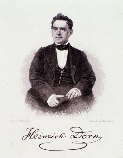 Portrait de Heinrich Dorn (1804-1892) chef d