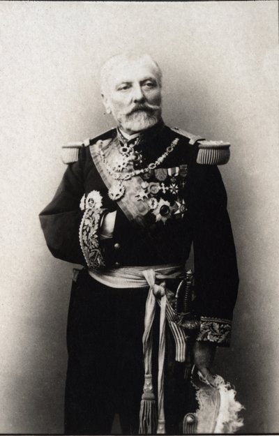 Portrait de Hyacinthe Laurent Théophile Aube (Amiral Aube), amiral français. Collection FPL. - Anonymous Anonymous