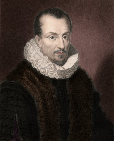 Portrait de Jacques Auguste de Thou (1553-1617), historien français, collectionneur de livres et président du Parlement de Paris - Anonymous Anonymous