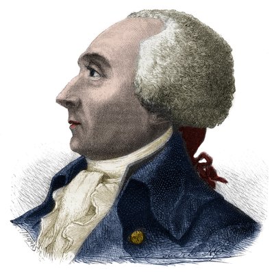 Portrait de Jacques René Hébert (1757-1794) journaliste et homme politique français - Gravure dans « Histoire des Girondins » par Alphonse de Lamartine (1790-1869) 1865-1866 - Collection privée - Anonymous Anonymous