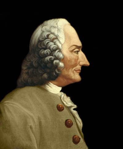 Portrait de Jean-Philippe Rameau (1683-1764), compositeur français. Peinture anonyme du XIXe siècle. Collection privée milanaise. - Anonymous Anonymous