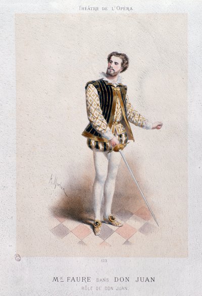 Portrait de Jean Baptiste Faure en Don Giovanni (1866) - Anonymous Anonymous