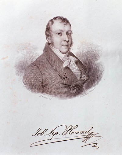 Portrait de Johann Nepomuk Hummel (gravure) - Anonymous Anonymous