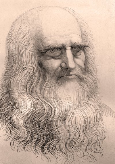 Portrait de Léonard de Vinci (1452 - 1519) d