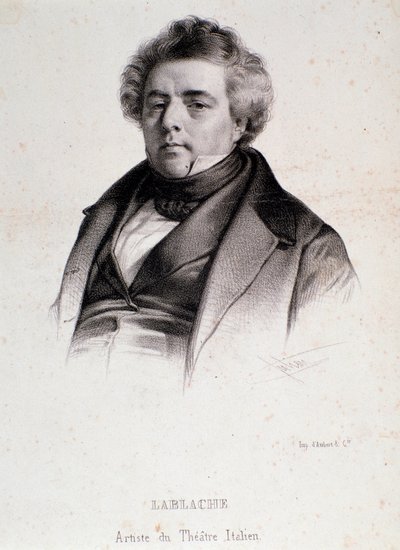 Portrait de Luigi Lablache (1794-1858) chanteur d