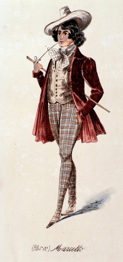 Portrait de Marcello, de La Bohème par Puccini (1892-1895) - Anonymous Anonymous