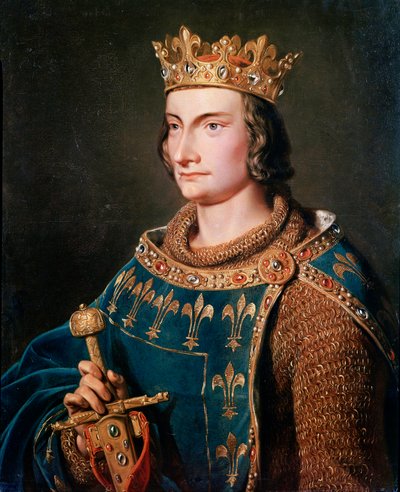 Portrait de Philippe IV le Bel (1268 - 1314), roi de France. Peinture anonyme du XIXe siècle. Châteaux de Versailles et de Trianon - Anonymous Anonymous