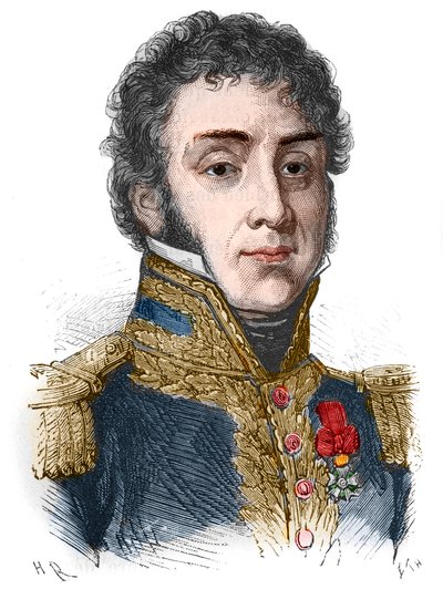 Portrait de Remy Joseph Isidore Exelmans (ou Exelmans), Maréchal et Pair de France (1775 - 1852) - dans « L