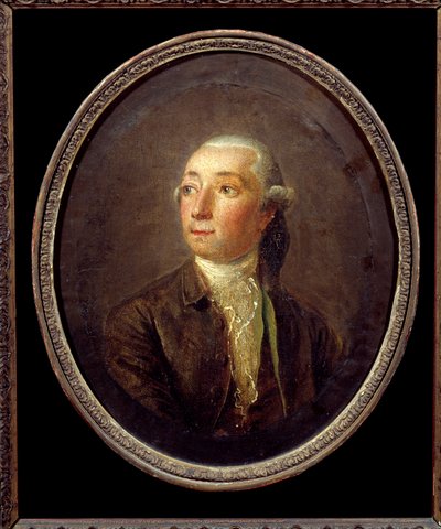Portrait de Restif de La Bretonne (1734-1806) écrivain français. Peinture anonyme. Collection privée. - Anonymous Anonymous