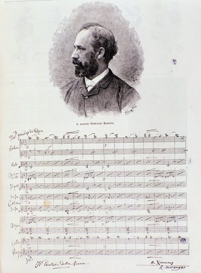 Portrait de Romualdo Marenco (gravure) - Anonymous Anonymous