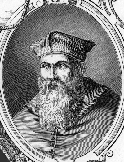 Portrait de Sebastiano Luciani dit Sebastiano del Piombo (1485-1547) peintre italien. Gravure de 1859 dans "Les galeries d