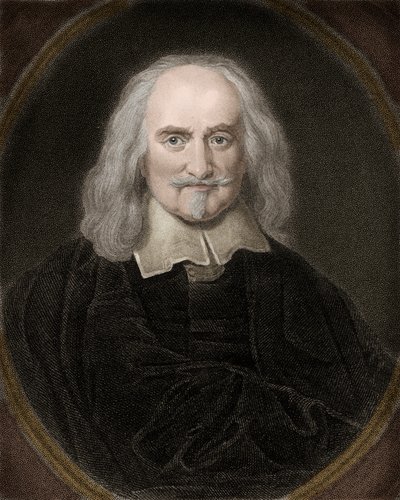 Portrait de Thomas Hobbes (1588-1679) philosophe anglais - Anonymous Anonymous