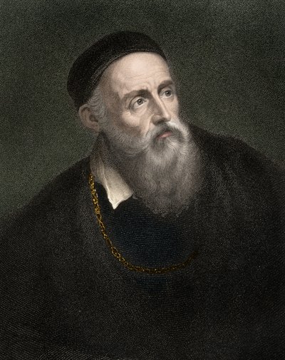 Portrait de Titien (1490-1576), Tiziano Vecellio, peintre vénitien - Anonymous Anonymous