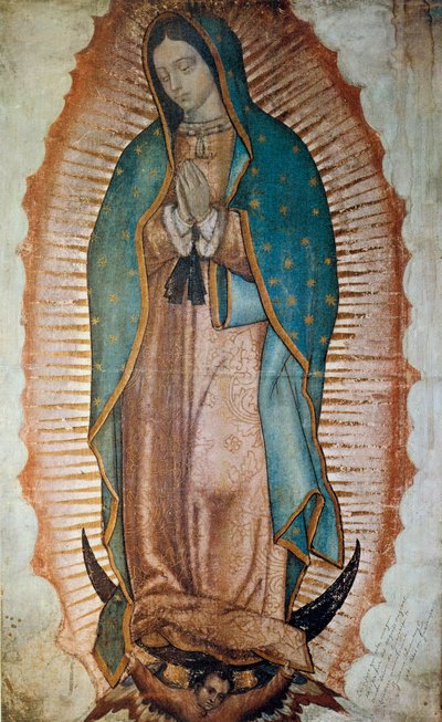 Représentation de la Vierge de Guadalupe, patronne du Mexique. Impressions. - Anonymous Anonymous