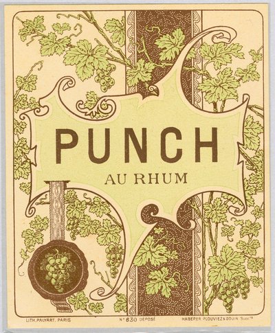 Publicité pour le punch au rhum (fin du 19e siècle) - Anonymous Anonymous