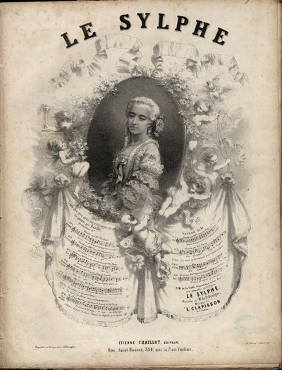 Partition pour "Le Sylphe" opéra-comique en 2 actes, paroles de M. de Saint-Georges, musique de M. Louis Clapisson 1808-1866 Collection privée. - Anonymous Anonymous