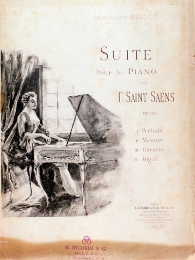 Partition de Suite pour piano (Opus 90) par Camille Saint-Saëns - Anonymous Anonymous