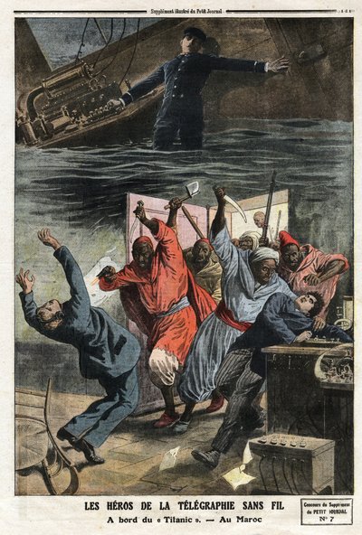 Les héros de la télégraphie sans fil : À bord du « Titanic », le chef télégraphiste M. Phillips continue d