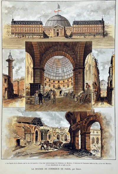 La Bourse de Paris par Deroy, gravure de 1887 dans « Paris-Illustrous Newspaper Weekly ». - Anonymous Anonymous