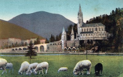 La basilique à Lourdes - Hautes-Pyrénées (65) vers 1900. - Anonymous Anonymous