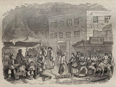 La cantine du bagne de Rochefort au XIXème siècle. Gravure dans « Histoire des bagnes depuis leur création à nos jours » (1877) par Pierre Zaccone. Collection privée. - Anonymous Anonymous