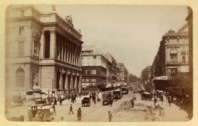 La ville de Marseille et ses environs vers 1885-1890 : Perspective de la rue Canebière et de la rue de Noailles, Collection privée - Anonymous Anonymous