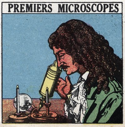Les premiers instruments optiques : microscope utilisé à l