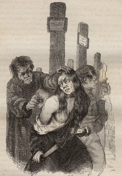 La marque au bagne de Rochefort au XIXe siècle. Gravure dans « Histoire des bagnes depuis leur création à nos jours » (1877) par Pierre Zaccone (1817-1895). Collection privée - Anonymous Anonymous