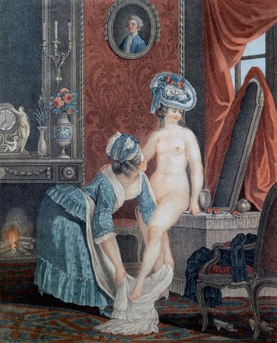 La toilette par Louis Marin Bonnet (1736 - 1793) - Anonymous Anonymous