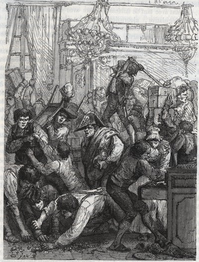 Vol de la garde-meuble (actuel Hôtel de la Marine, Place de la Concorde) - Vol dans la semaine du 11 au 17 septembre 1792 par une bande commandée par Paul Miette, d