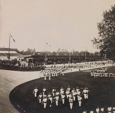 Exposition universelle de 1900 à Paris : Exposition de Vincennes, concours de gymnastique - Anonymous Anonymous