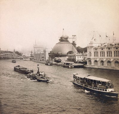 Exposition Universelle de 1900 à Paris : Vue panoramique de la Seine, Rive Gauche - Collection privée - Anonymous Anonymous