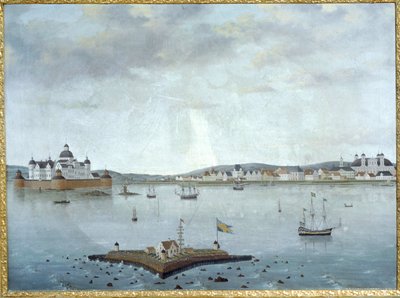Vue de Kalmar avec le château de Kalmar, Suède ... (aquarelle) - Anonymous Anonymous