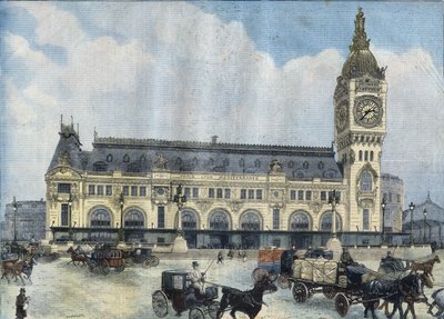 Vue de la Gare de Lyon à Paris en 1902. Gravure dans « Le Petit Parisien » - Anonymous Anonymous