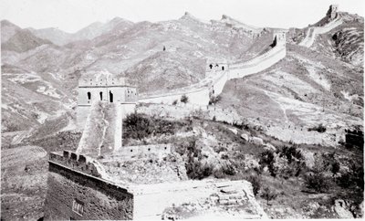 Vue de la Grande Muraille de Chine Photographie du début du 20e siècle - Anonymous Anonymous