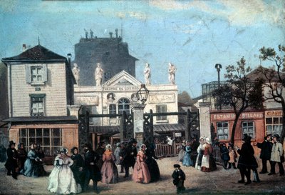 Vue du théâtre du Luxembourg appelé Bobino, rue de Fleurus à Paris - Anonymous Anonymous